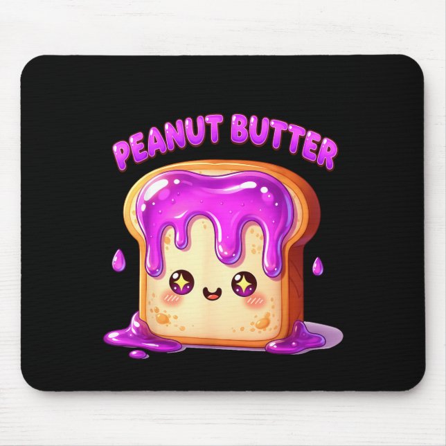 I’m With The Peanut Butter Funny Matching Couple C Mouse Pad (Front)