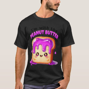 I’m With The Peanut Butter Funny Matching Couple C T-Shirt