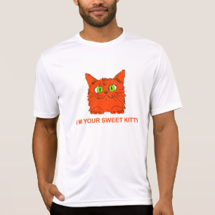 I’m Your Sweet Kitty - Red Cat by artist Lukian T-Shirt
