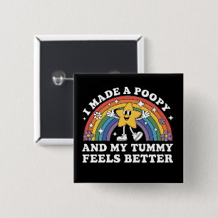 I Made A Poopy Funny Inappropriate Vacation Swap  15 Cm Square Badge