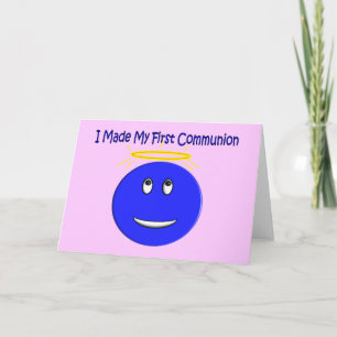 I Made My First Communion Blue Card