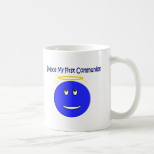I Made My First Communion Blue Coffee Mug