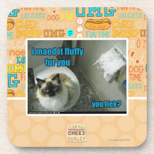 I maed it fluffy fur you coaster