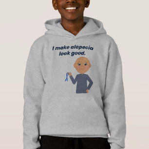 "I Make Alopecia Look Good" with Cute Cartoon Kid