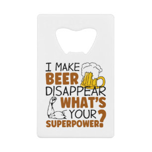 I make beer disappear