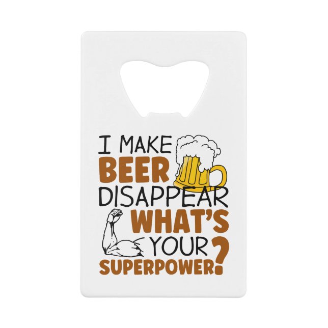 I make beer disappear (Front)