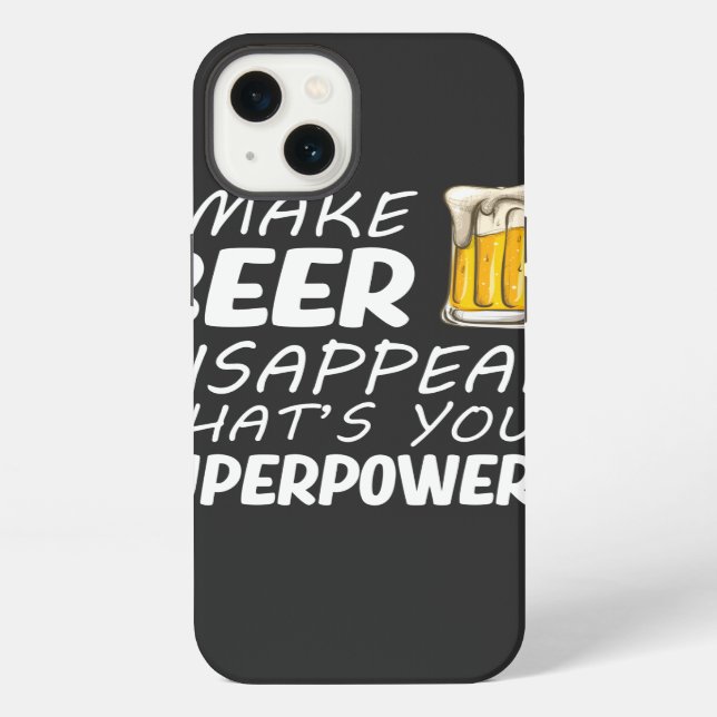 I Make Beer Disappear iPhone Case (Back)