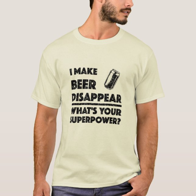 I Make Beer Disappear - Men's Basic T-Shirt (Front)