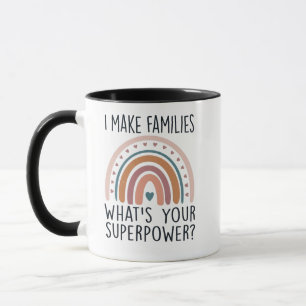 I Make Families What's Your Superpower Surrogacy Mug