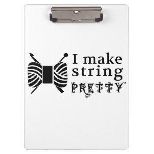 I Make String Pretty • Crafts & Yarn Clipboard