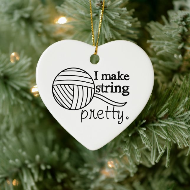 I Make String Pretty • Yarn Crafts Ceramic Tree Decoration (Tree)