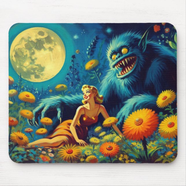 I Married a Monster Mouse Pad (Front)