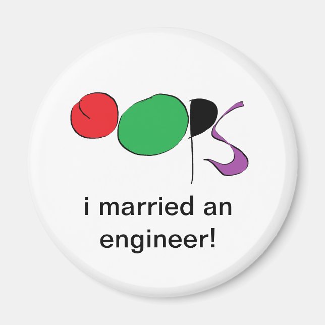 i married an engineer magnet (Front)