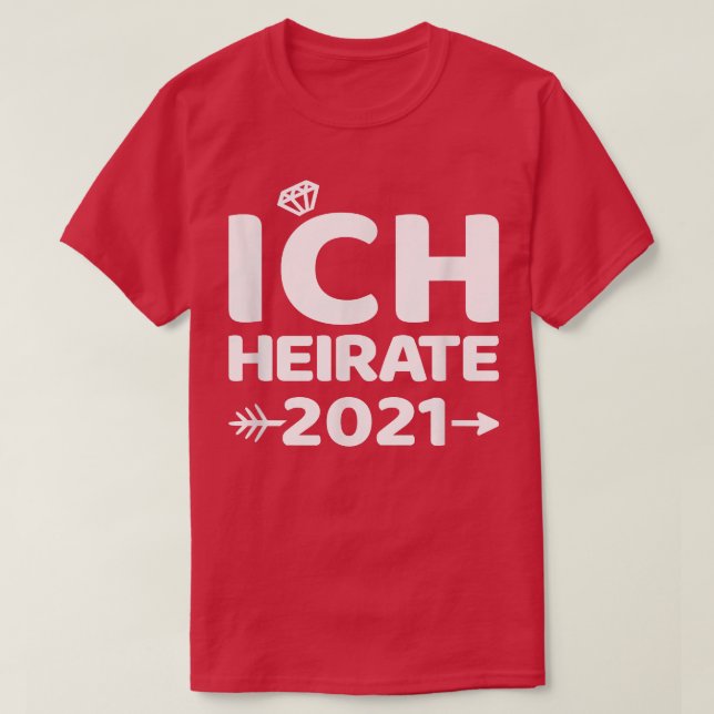 I marry 2021 Bride Hen Night  T-Shirt (Design Front)