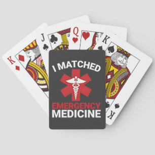I Matched Emergency Medicine Graduation  Playing Cards