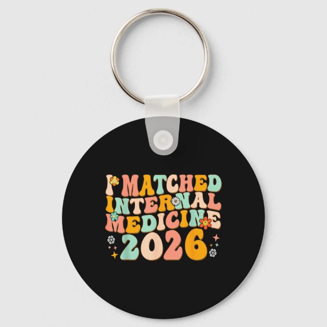 I Matched Internal Medicine Match Day 2026 Key Ring (Front)