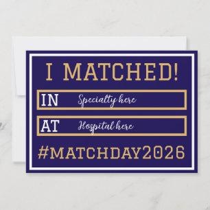I Matched Match Day Announcement