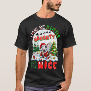 I May Be Little Naughty But Still Nice Xmas Bull T T-Shirt