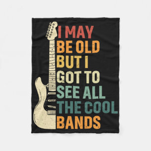 I May Be Old But I Got To See All The Cool Nds Fat Fleece Blanket