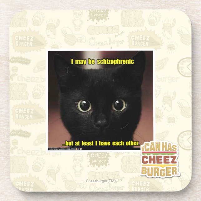 I may be schizophrenic coaster (Front)
