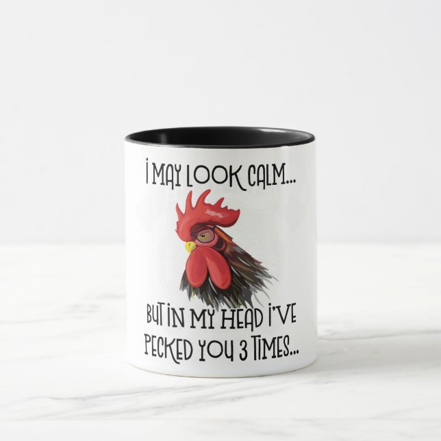 I May Look Calm But In My Head ... Three Times Mug (Center)