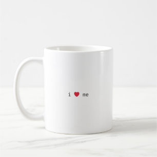 I ❤️ me minimal coffee mug