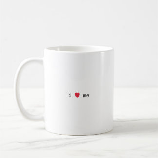 I ❤️ me minimal coffee mug