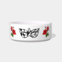 *~* I MEOW IN ITALIAN VENETIAN MASK RED ROSES