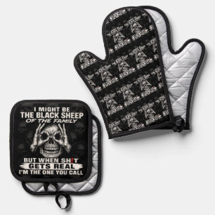 I Might Be The Black Sheep Of The Family Oven Mitt & Pot Holder Set