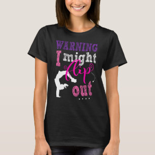 I Might Flip Out Pink Gymnastics For Girl Gymnast T-Shirt
