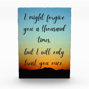 I Might forgive you a thousand times Photo Block
