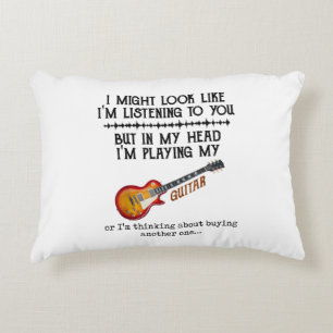 I Might Look Like Im Listening to You But in My He Decorative Cushion