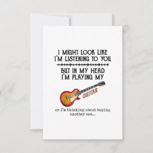 I Might Look Like Im Listening to You But in My He Thank You Card