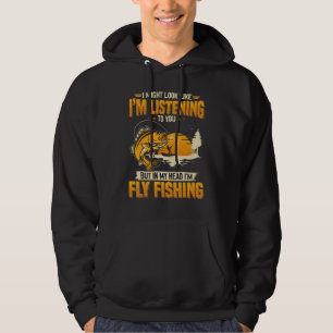I Might look like I'm listening to you my head fly Hoodie