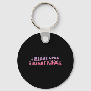 I Might Open I Might Knock Gay Hockey Fan Key Ring