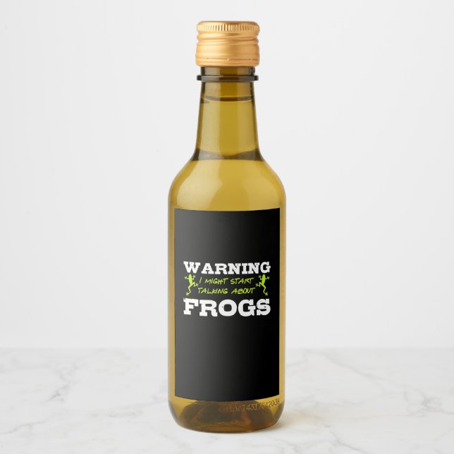 I Might Start Talking About Frogs Wine Label (Front)