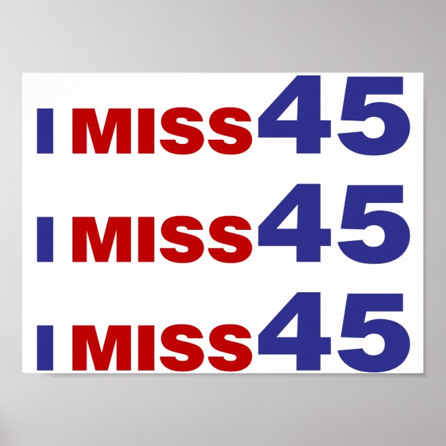 I Miss 45 Poster (Front)