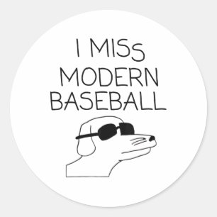 I Miss Modern Bysebyll Vintage Funny Bysebyll Meme Classic Round Sticker