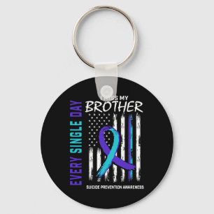 I Miss My Brother Suicide Awareness Prevention Ame Key Ring