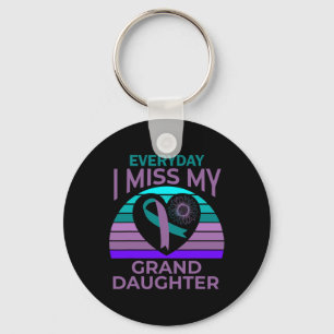 I Miss My Granddaughter Heart Suicide Awareness Gr Key Ring