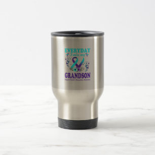 I Miss My Grandson Support Suicide Prevention Travel Mug