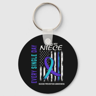 I Miss My Niece Suicide Awareness Prevention Ameri Key Ring