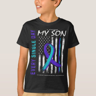 I Miss My Son Suicide Awareness Prevention America T-Shirt