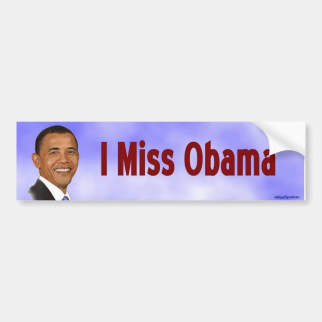 I Miss Obama Bumper Sticker (Front)