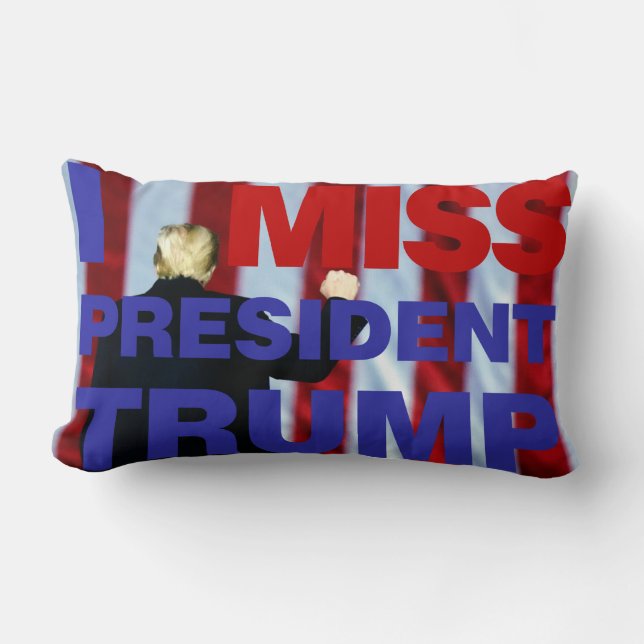 I Miss President Trump Lumbar Cushion (Front)