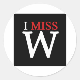i MISS W! Classic Round Sticker
