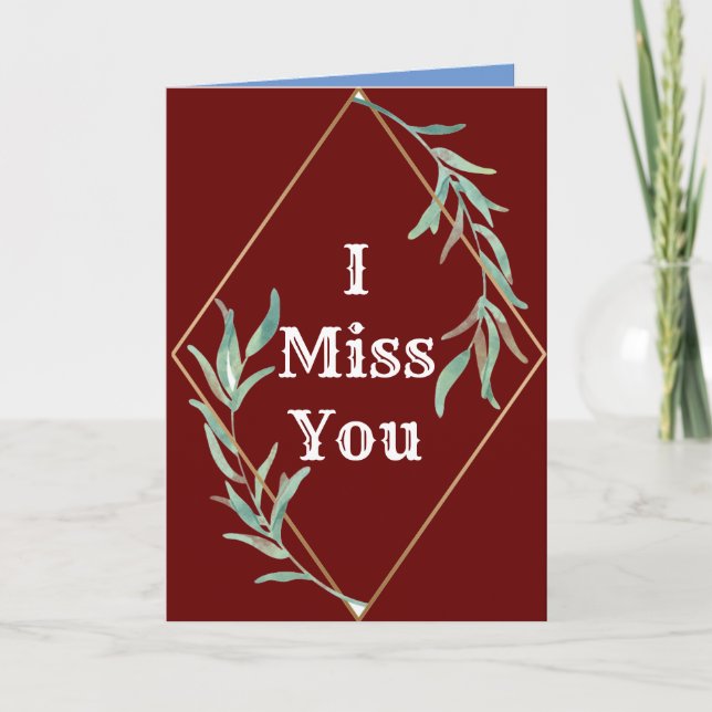 I Miss You 2 Card (Front)