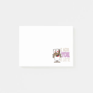 I Miss You a Latte Post-it Notes