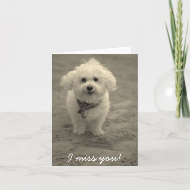 I miss you! card (Front)