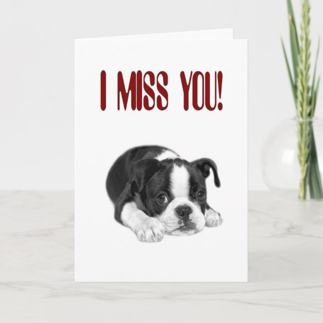 I Miss You Card (Front)